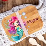 Παιδικό Δοχείο Φαγητού με το Όνομα του Παιδιού, Ocean Bubbles