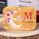 Παιδικό Δοχείο Φαγητού με το Όνομα του Παιδιού, Roses In Moon