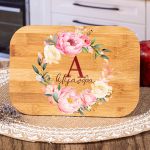 Παιδικό Δοχείο Φαγητού με το Όνομα του Παιδιού, Floral Mono