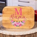 Παιδικό Δοχείο Φαγητού με το Όνομα του Παιδιού, Rose Monogram