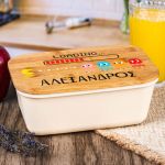 Παιδικό Δοχείο Φαγητού με το Όνομα του Παιδιού, Pixel Run