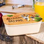 Παιδικό Δοχείο Φαγητού με το Όνομα του Παιδιού, Tiger