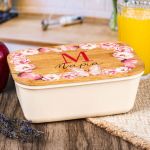 Παιδικό Δοχείο Φαγητού με το Όνομα του Παιδιού, Spring Blossom