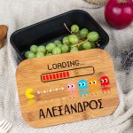 Παιδικό Δοχείο Φαγητού με το Όνομα του Παιδιού, Pixel Run