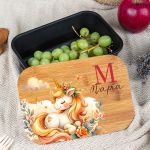 Παιδικό Δοχείο Φαγητού με το Όνομα του Παιδιού, Magical Garden