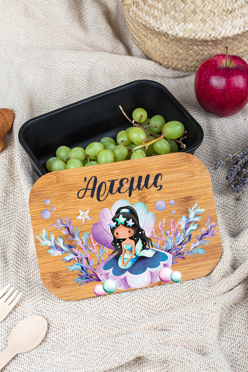 Παιδικό Δοχείο Φαγητού με το Όνομα του Παιδιού, Queen Of Pearls