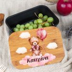 Παιδικό Δοχείο Φαγητού με το Όνομα του Παιδιού, In The Clouds