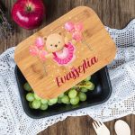 Παιδικό Δοχείο Φαγητού με το Όνομα του Παιδιού, Balloons