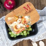 Παιδικό Δοχείο Φαγητού με το Όνομα του Παιδιού, Magical Garden