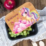 Παιδικό Δοχείο Φαγητού με το Όνομα του Παιδιού, Majestic Unicorn