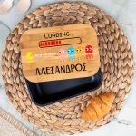 Παιδικό Δοχείο Φαγητού με το Όνομα του Παιδιού, Pixel Run