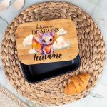Παιδικό Δοχείο Φαγητού με το Όνομα του Παιδιού, Dragon