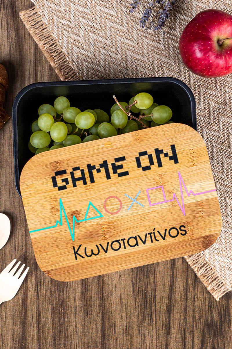 Παιδικό Δοχείο Φαγητού με το Όνομα του Παιδιού, Buttons