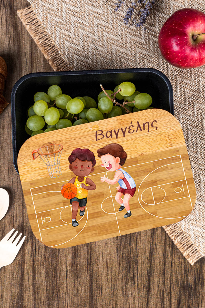 Παιδικό Δοχείο Φαγητού με το Όνομα του Παιδιού, All-Stars