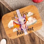 Παιδικό Δοχείο Φαγητού με το Όνομα του Παιδιού, Dragon