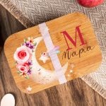 Παιδικό Δοχείο Φαγητού με το Όνομα του Παιδιού, Roses In Moon