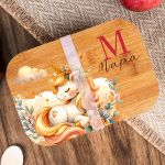 Παιδικό Δοχείο Φαγητού με το Όνομα του Παιδιού, Magical Garden