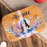 Παιδικό Δοχείο Φαγητού με το Όνομα του Παιδιού, Queen Of Pearls