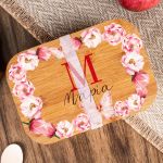 Παιδικό Δοχείο Φαγητού με το Όνομα του Παιδιού, Spring Blossom