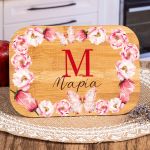 Παιδικό Δοχείο Φαγητού με το Όνομα του Παιδιού, Spring Blossom