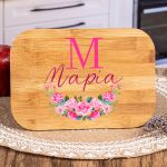 Παιδικό Δοχείο Φαγητού με το Όνομα του Παιδιού, Rose Monogram