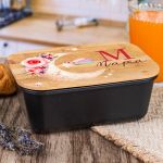 Παιδικό Δοχείο Φαγητού με το Όνομα του Παιδιού, Roses In Moon