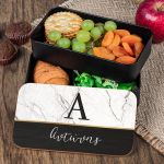 Δοχείου Φαγητού 2 Επιπέδων, με το Όνομα του Παιδιού, Premium