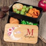 Δοχείου Φαγητού 2 Επιπέδων, με το Όνομα του Παιδιού, Moon