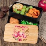 Δοχείου Φαγητού 2 Επιπέδων, με το Όνομα του Παιδιού, Hearts