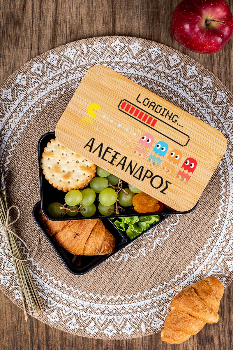 Δοχείου Φαγητού 2 Επιπέδων, με το Όνομα του Παιδιού, Loading