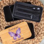 Δοχείου Φαγητού 2 Επιπέδων, με το Όνομα του Παιδιού, Moonlight