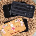 Δοχείου Φαγητού 2 Επιπέδων, με το Όνομα του Παιδιού, Bunny