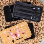 Δοχείου Φαγητού 2 Επιπέδων, με το Όνομα του Παιδιού, Wings