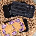 Δοχείου Φαγητού 2 Επιπέδων, με το Όνομα του Παιδιού, Blooms