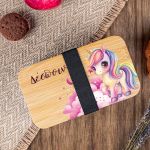 Δοχείου Φαγητού 2 Επιπέδων, με το Όνομα του Παιδιού, Unicorn