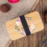 Δοχείου Φαγητού 2 Επιπέδων, με το Όνομα του Παιδιού, Roses