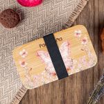 Δοχείου Φαγητού 2 Επιπέδων, με το Όνομα του Παιδιού, Flowers