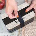 Δοχείου Φαγητού 2 Επιπέδων, με το Όνομα του Παιδιού, Monogram