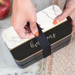 Δοχείου Φαγητού 2 Επιπέδων, με το Όνομα του Παιδιού, Premium