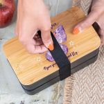 Δοχείου Φαγητού 2 Επιπέδων, με το Όνομα του Παιδιού, Moonlight