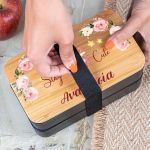 Δοχείου Φαγητού 2 Επιπέδων, με το Όνομα του Παιδιού, Bunny