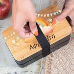 Δοχείου Φαγητού 2 Επιπέδων, με το Όνομα του Παιδιού, Rainbow