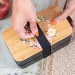 Δοχείου Φαγητού 2 Επιπέδων, με το Όνομα του Παιδιού, Roses