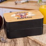 Δοχείου Φαγητού 2 Επιπέδων, με το Όνομα του Παιδιού, Dragon