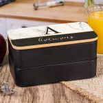 Δοχείου Φαγητού 2 Επιπέδων, με το Όνομα του Παιδιού, Premium