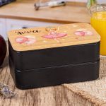 Δοχείου Φαγητού 2 Επιπέδων, με το Όνομα του Παιδιού, Star