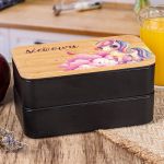 Δοχείου Φαγητού 2 Επιπέδων, με το Όνομα του Παιδιού, Unicorn