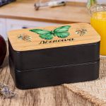 Δοχείου Φαγητού 2 Επιπέδων, με το Όνομα του Παιδιού, Garden