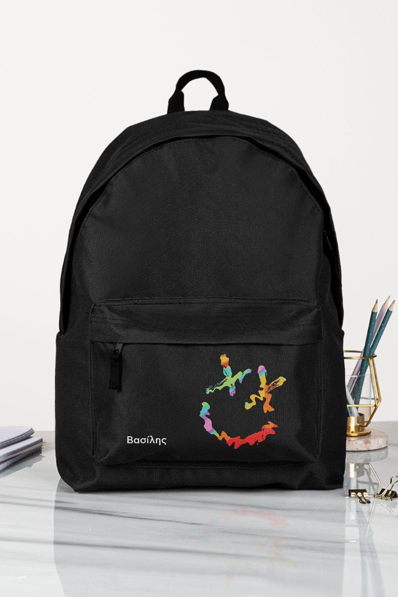 Σχολική Τσάντα Γυμνασίου και Λύκειου, Μπλε Χρώμα, Funky