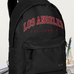 Σχολική Τσάντα Γυμνασίου και Λύκειου, Μαύρο Χρώμα, Los Angeles
